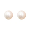 925 Silver Needle Swarovski pearl silver Stud earrings, the same style as Instagram blogger Feve's strong light retro Hong Kong-style large light bulb earrings Item Picture